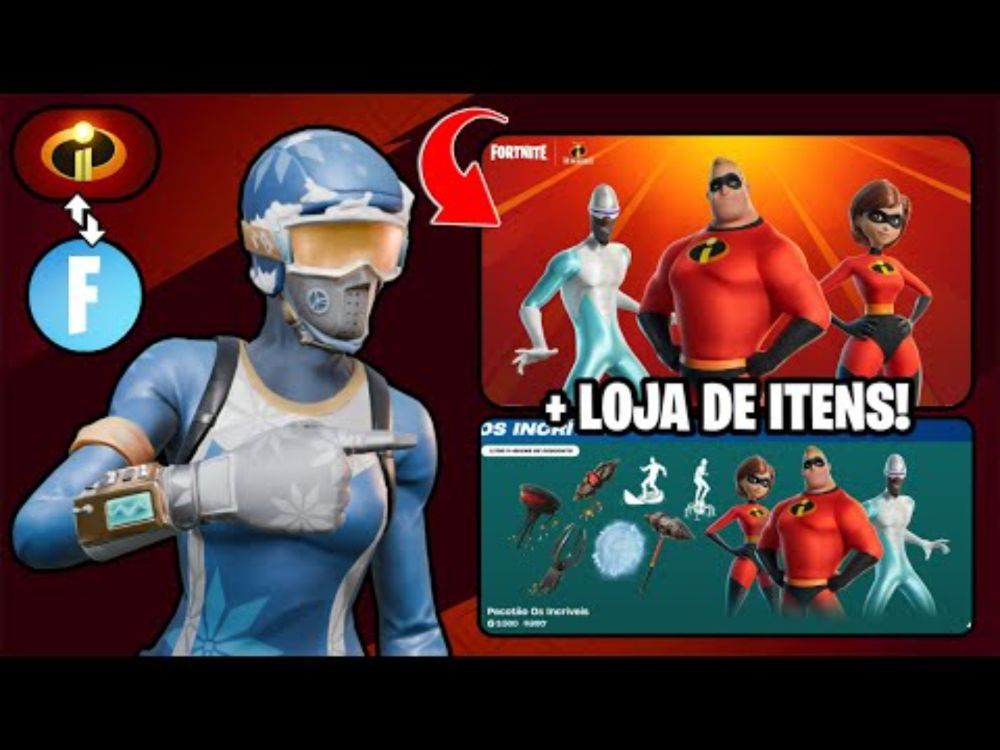 OS INCRÍVEIS VIERAM PARA O FORTNITE! 🦸‍♂️(+loja de itens 🎁) - HYCKII das NOTÍCIAS