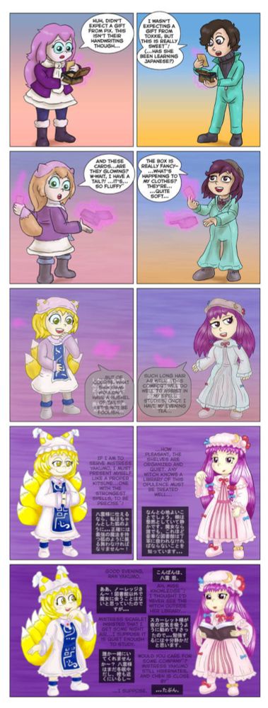 CMSN - Ran and Patchouli Touhou TF Translated by Mandolin-Glockens on DeviantArt