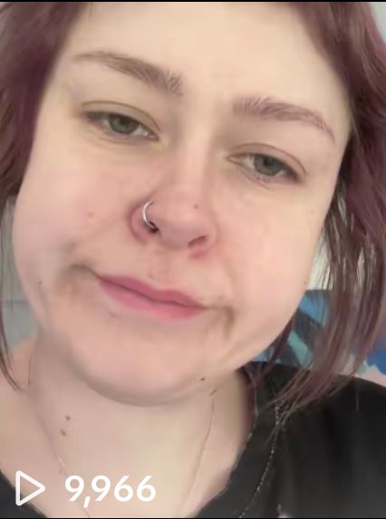 screenshot of a tiktok thumbnail, 9,966 views (which is a lot for me)