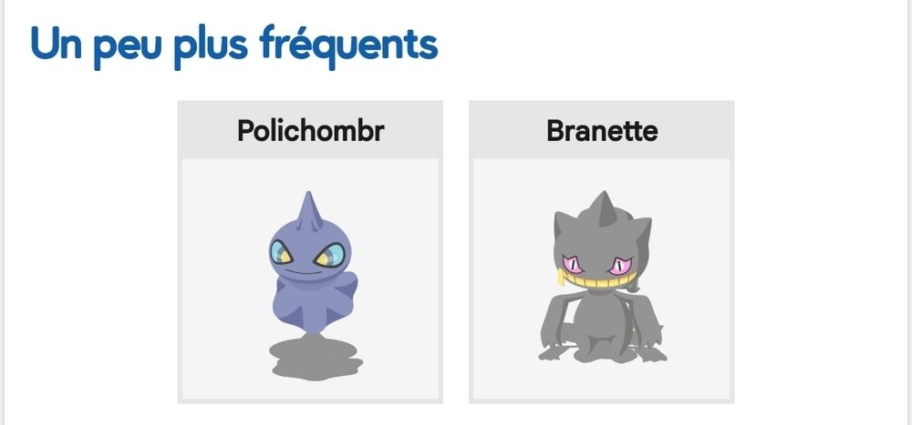 Pokémon Sleep - Sprites de Polichombr et de Branette