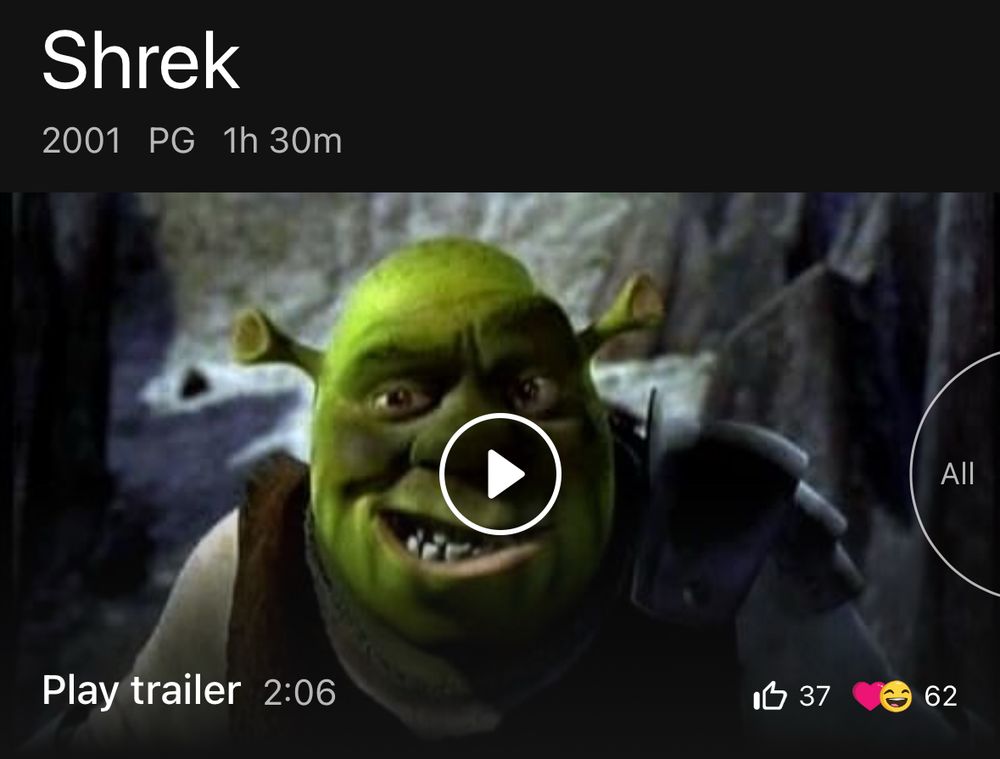 Screenshot of Shrek from IMDB. Released in 2001 (April)