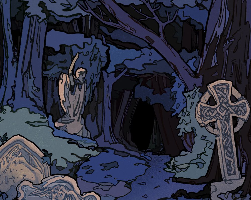 A zoomed in detail view of the background.