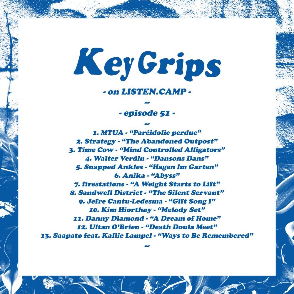 Tracklisting of the latest edition of Key Grips.