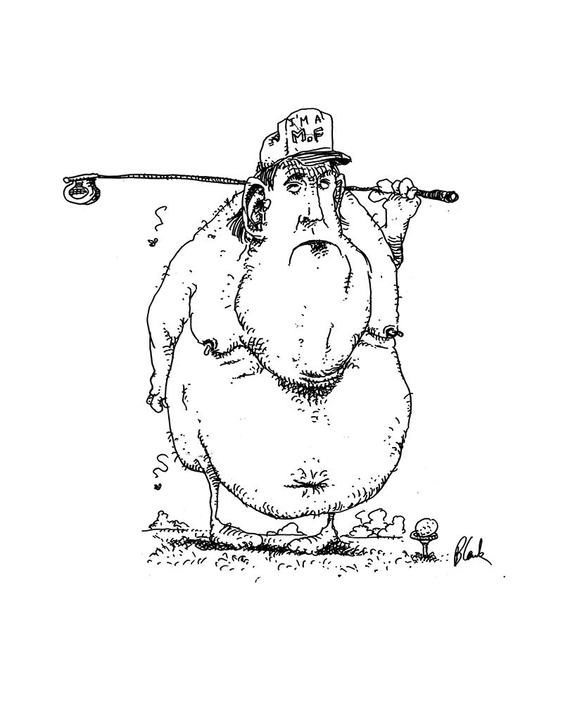The moron at the golf course!

#undergroundcomix #comix #copic #indiepublishing #indieartist #art #drawing #illustration #ink #sketch #experimental #comicartist #illustration #fineline #instaart #creative #instaartist #graphics #blouk