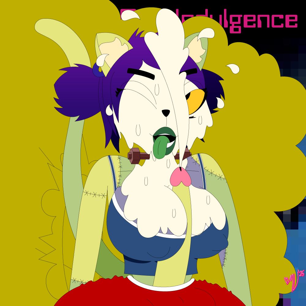 Kat's fursona cumming while farting because it just feels that fucking good.