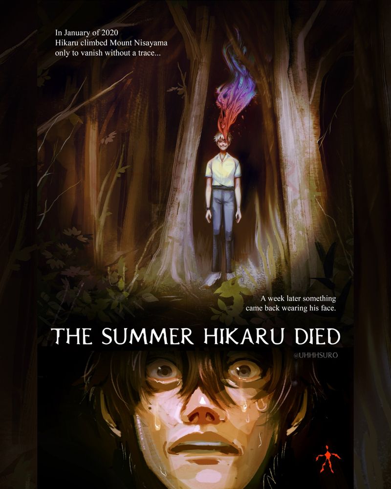 Text: In January of 2020, Hikaru climbed Mount Nisayama only to vanish without a trace... a week later something came back wearing his face [Title: THE SUMMER HIKARU DIED]