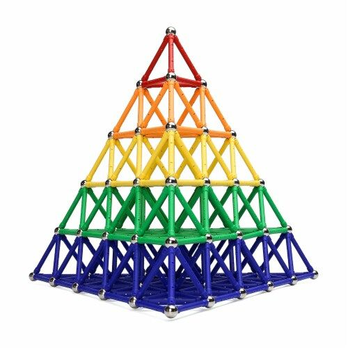Posible estructura que se puede fabricar con el WITKA, un juego de construcción magnática compuesta por bolas metálicas e imanes.