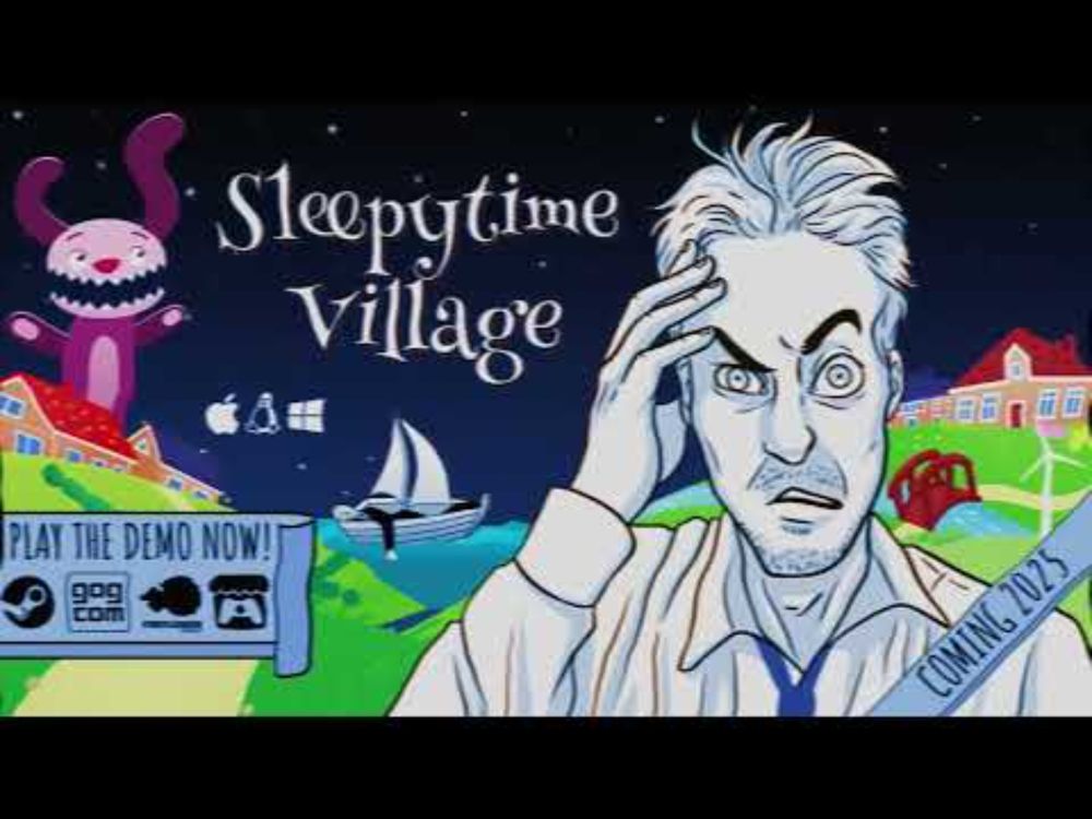 Sleepytime Village Teaser Trailer - a creepy AF point and click adventure! Coming 2025!