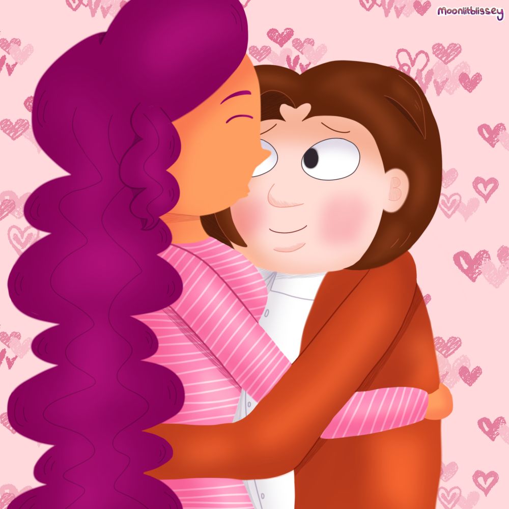 Adagio kisses Pete. 💕💕💕

I didn't feel like doing lineart. 