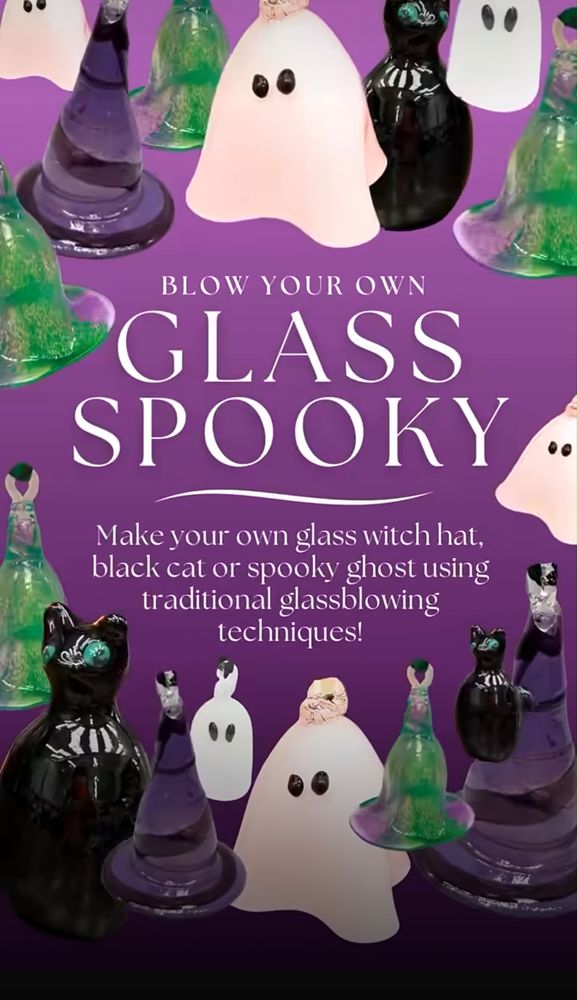 Blow your own glass spooky