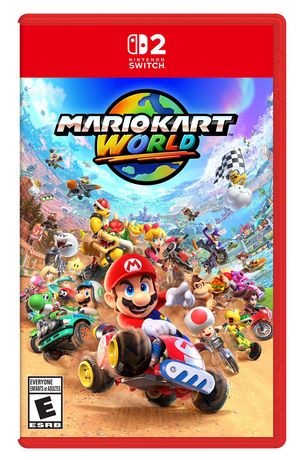 the nintendo switch game case for mariokart world
