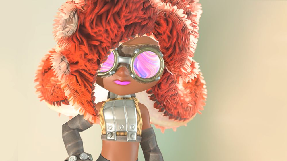 the cunty fuzzy octoling from splatoon