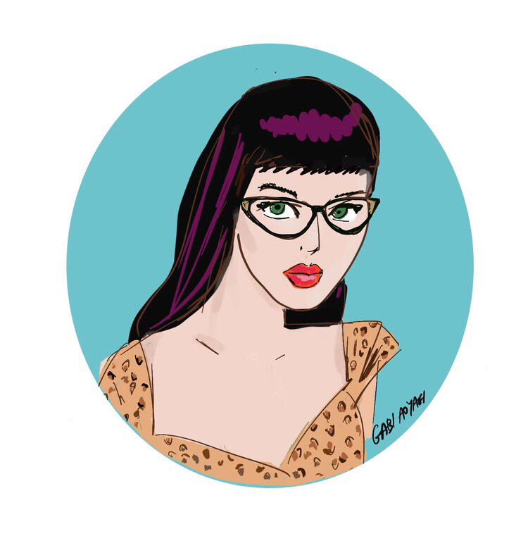 Illustration of author Bonnie Burton by artist Gabi Aoyagi. 