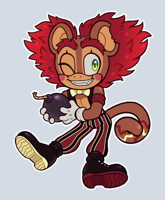 Same chibi drawing, no clown nose variant.
