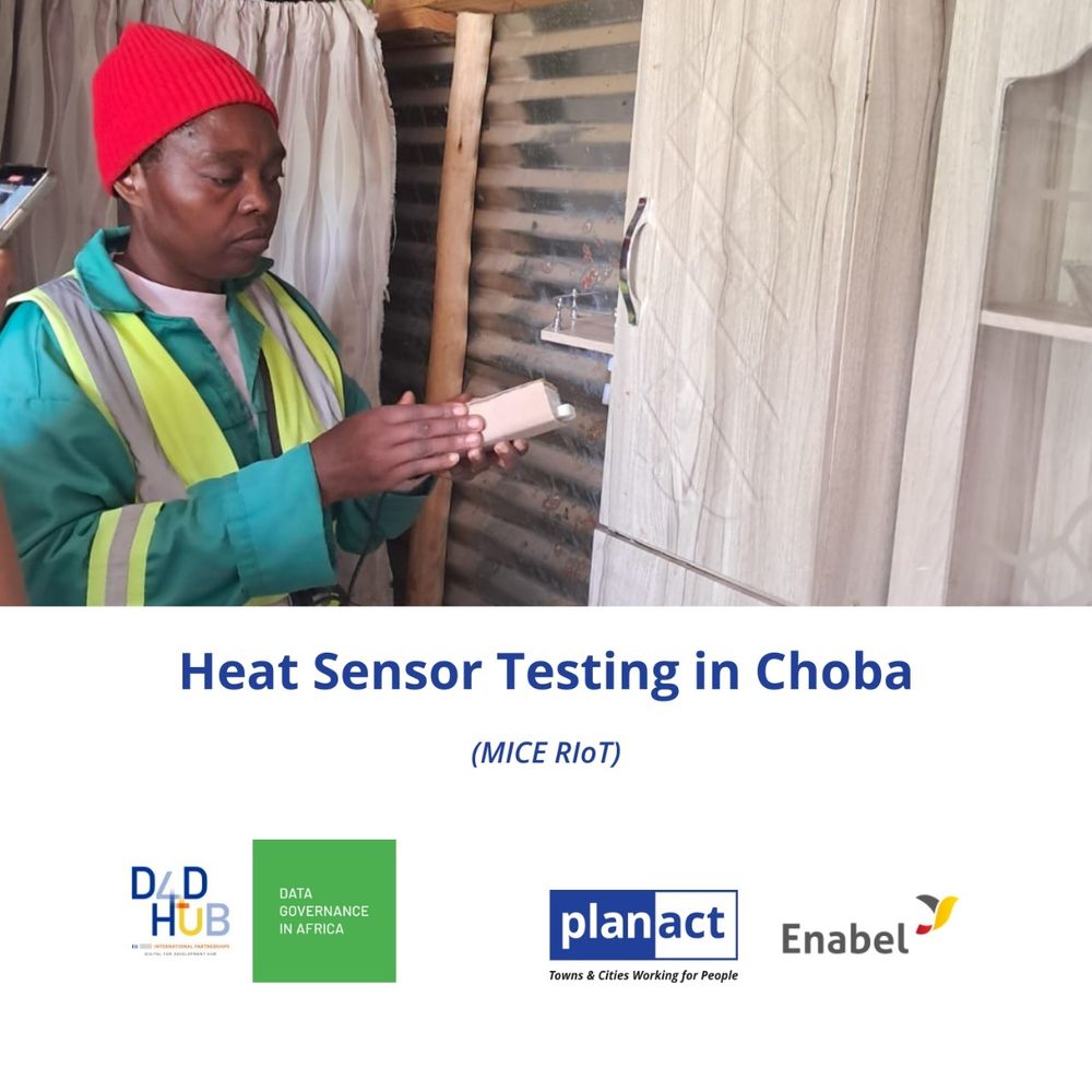 Introducing the heat sensor testing in Choba, South Africa for our action research. 
