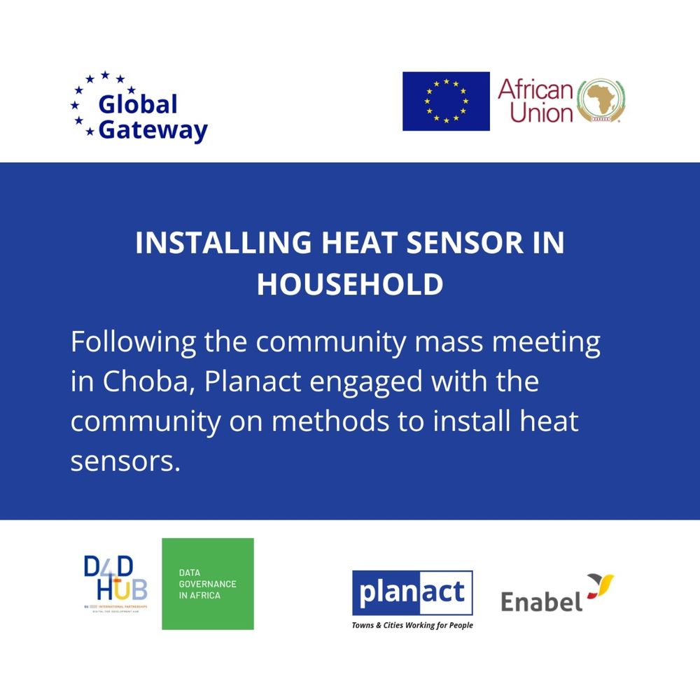 Description of the heat sensor testing after community welcoming the action research. 