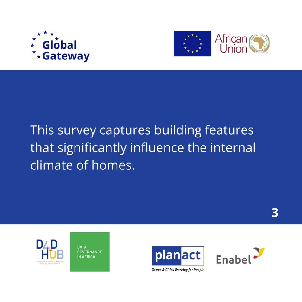 Description of the significance of the survey collection information on the building features and the significance it plays in influencing the internal climate of homes. 