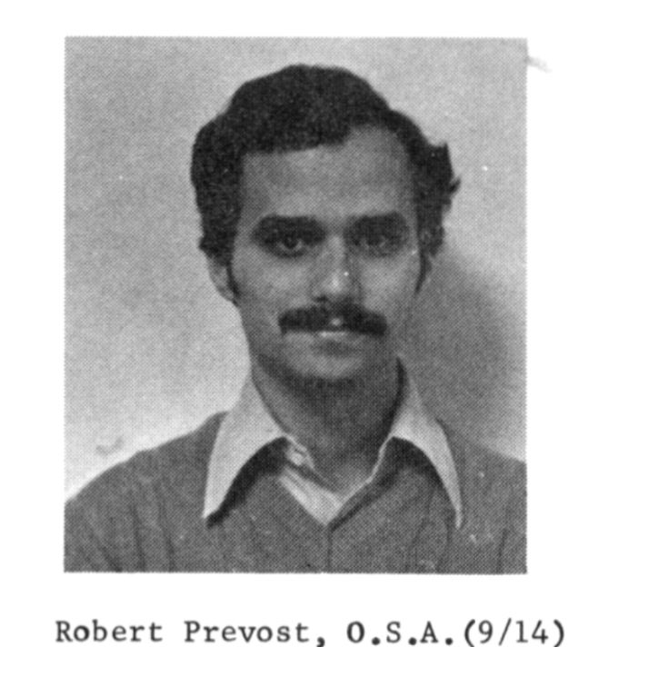 student photo of Robert Prevost, OSA 9/14