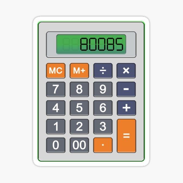 A calculator thinking about BOOBS