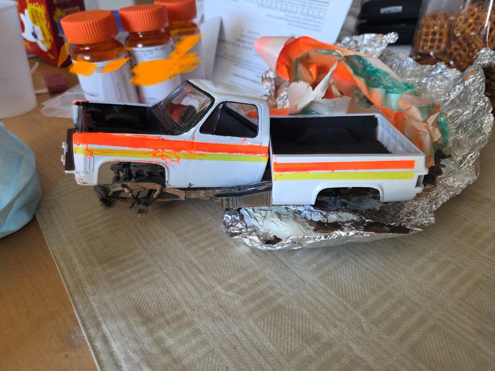 Mortally wounded/oversprayed Revell GMC