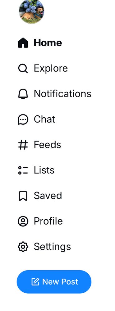 Screen shot of the setting on the "Home" page. There is an icon representing a house next to the word "Home" which is in bold type.