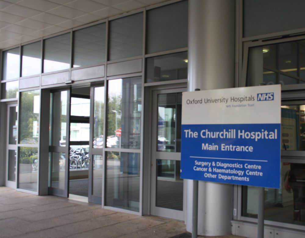 Main entrance of the Churchill Hospital