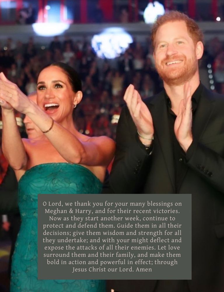 Prayer for Meghan & Harry as they begin another week 