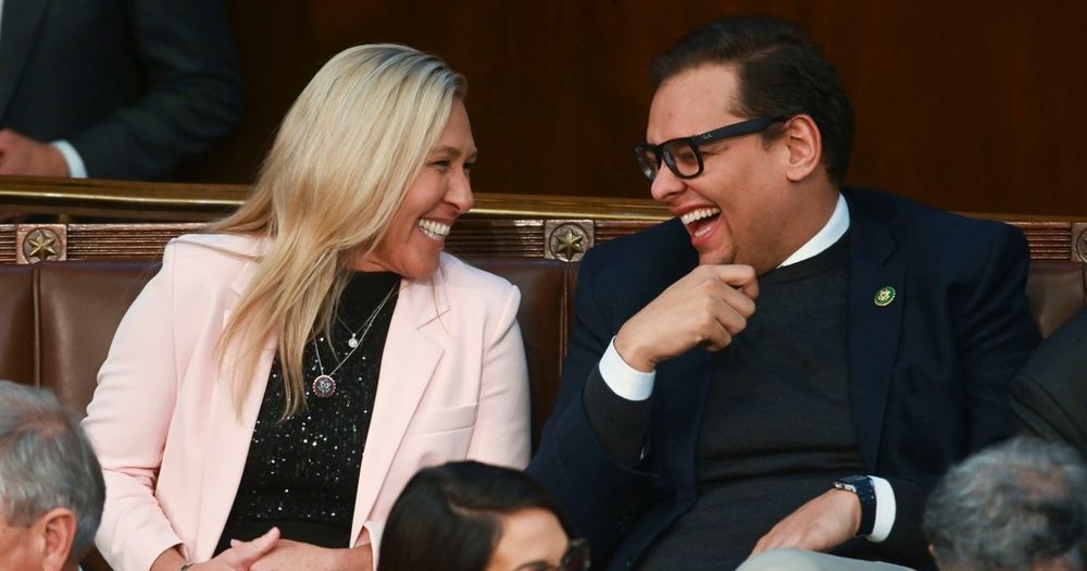The Georgia Republican seeks a sentence reduction, not a pardon, for Santos, who previously represented New York as a Republican in the U.S. House.