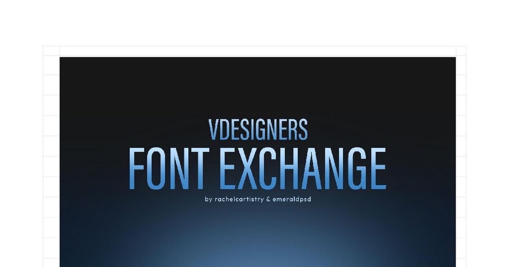 VDesigners Font Exchange