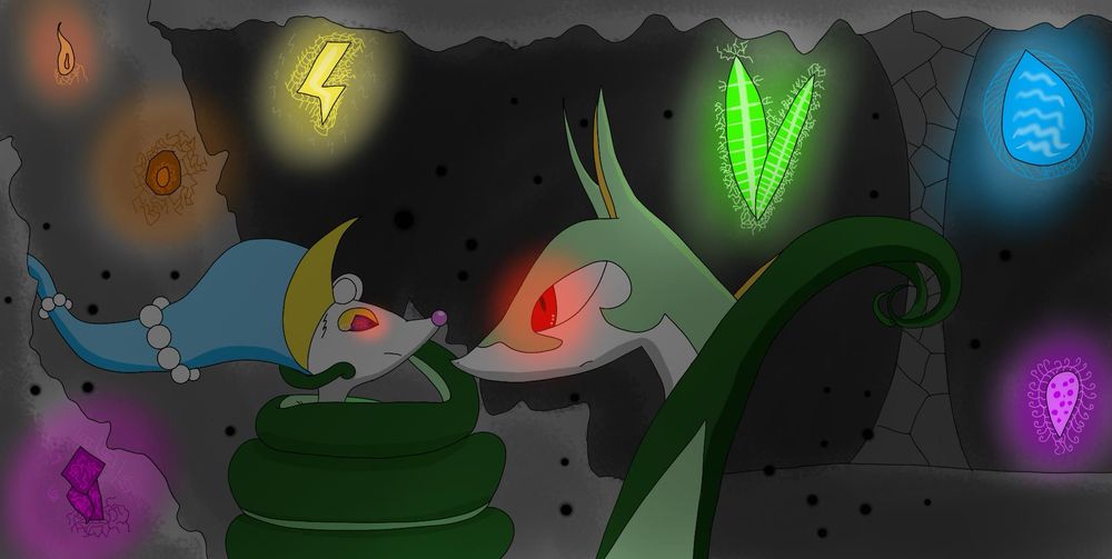 Lucy is being hypnotized by Shady in his Serperior form, though she doesn't like it at all because she's very unfamiliar with it.
She will be perfectly fine, dont worry.