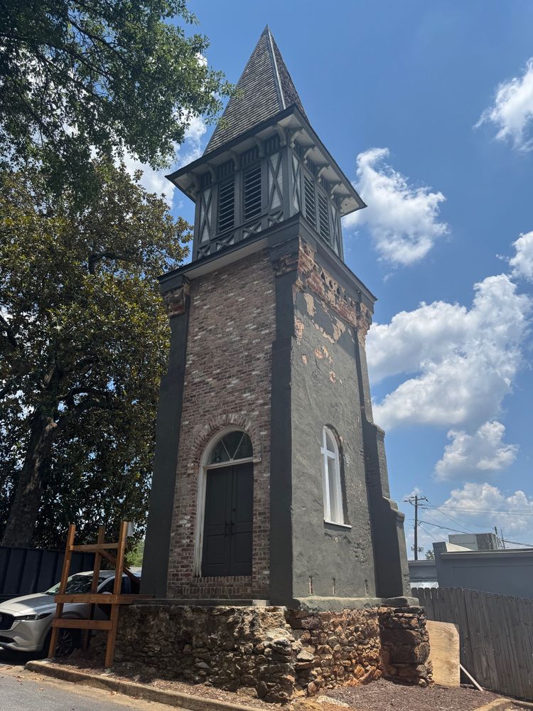 Steeple from now gone church where REM played their first show