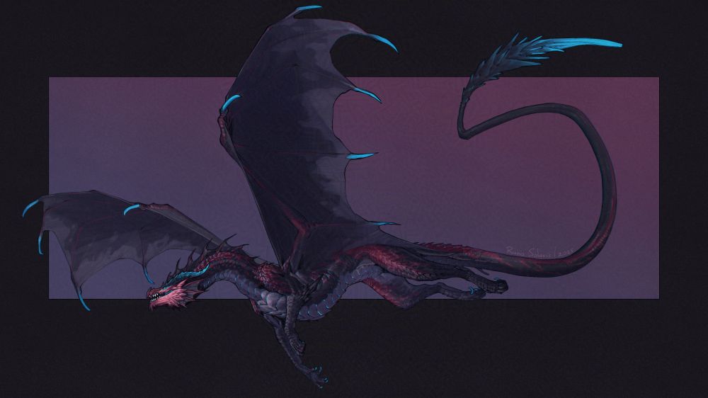 Dragon in flight