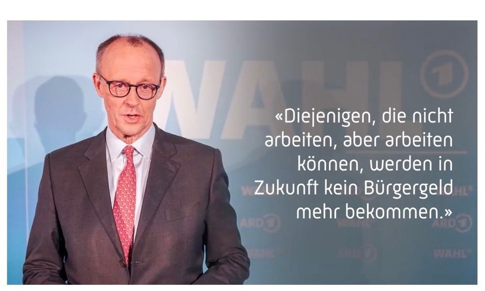 schMerz: «Diejenigen, die nicht
 arbeiten, aber arbeiten
 können, werden in
 Zukunft kein Bürgergeld
 mehr bekommen.»