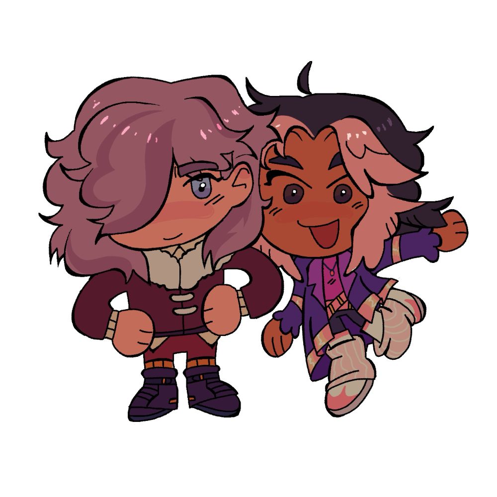 Arven’s outfit design is heavily inspired by @-Asteraws winter drawing of Penny, Nemona and Arven! Found it off Pinterest and kicked my feet and twirled my hair ermmmm

⭐️ https://www.tumblr.com/asteraws/704016813508493312/winter ⭐️