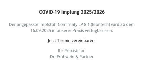 Covid Impfung neuer Impfstoff