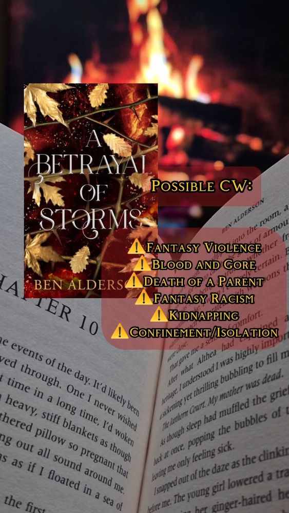 Possible Content Warning:

-Fantasy Violence
-Blood and Gore
-Death of a Parent
-Fantasy Racism
-Kidnapping
-Confinement/Isolation