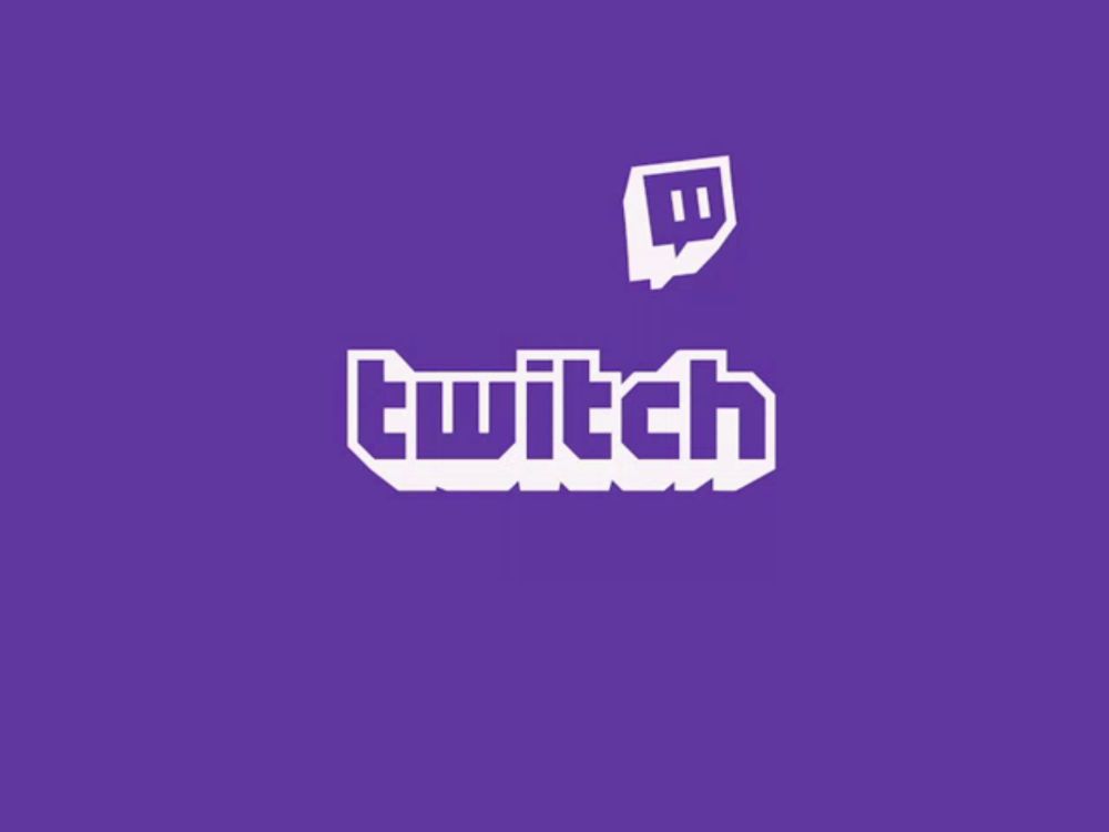 a purple background with the twitch logo on it