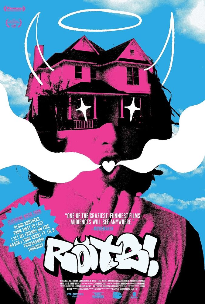 Poster for Rats! (2024)
This also has a lot of hot pink, but this time the hot pink is the guy in the illustration