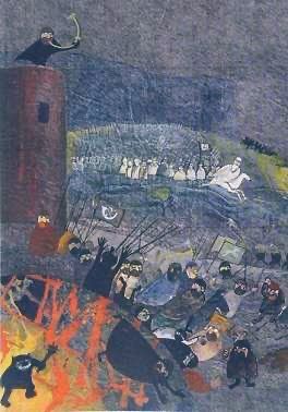 Illustration for the battle. 