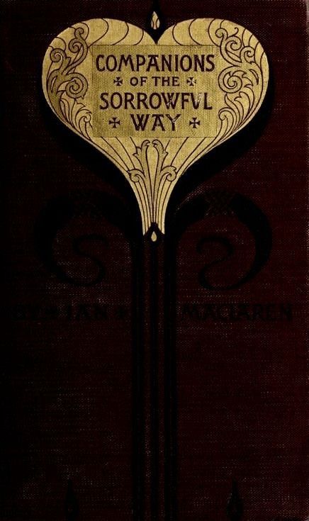 Dark book cover with gold decorated heart with title: COMPANIONS
OFTHE
SORROWFUL
WAY