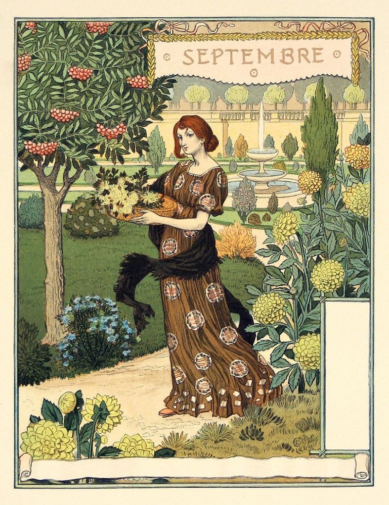 an Art Nouveau illustration titled 