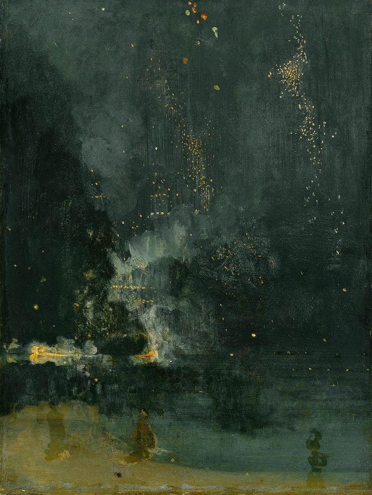 James Abbott McNeill Whistler, Nocturne in Black and Gold – The Falling Rocket, 1874 