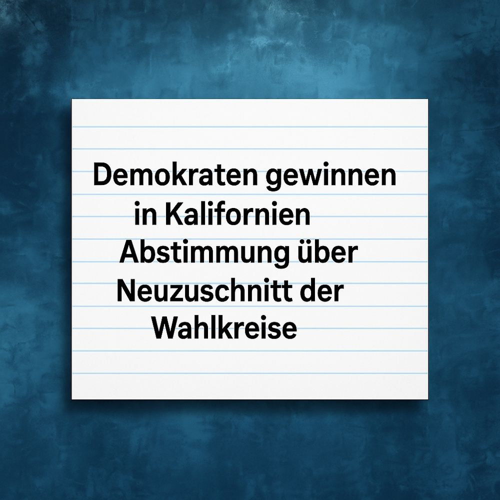 Dieses Verfahren nutzen insbesondere die Republikaner, aber auch hin und wieder die Demokraten, um sich durch gezieltes Zuschneiden der Wahlkreise strukturelle Vorteile zu verschaffen. Das sorgt regelmäßig für Spannungen, da es die Sitzverteilung im US-Repräsentantenhaus beeinflusst.

Im bevölkerungsreichsten US-Bundesstaat Kalifornien brachte Gouverneur Gavin Newsom gemeinsam mit den Demokraten eine Reform ein, die den Zuschnitt der Wahlkreise neu regelt. Die Abstimmung über den Neuzuschnitt, bekannt als „Proposition 50“, wurde am 4. November 2025 abgehalten und 64,1 Prozent der Wählerinnen und Wähler stimmten dafür. Ziel ist es, den Demokraten bei den Kongresswahlen 2026 zu helfen, die Mehrheit im Repräsentantenhaus zurückzuerobern.

Newsoms Initiative war eine Reaktion auf Neuziehungen in republikanisch regierten US-Bundesstaaten wie Florida und Texas. Dort hatten die Republikaner auf Anweisung von Präsident Donald Trump die Wahlkreise neu gezogen, um sich mehr Sitze im Repräsentantenhaus zu verschaffen. Die Demokraten in Kalifornien reagierten mit einem eigenen Vorstoß, um den Einfluss der Republikaner im Kongress zu verringern.

Derzeit verfügen die Republikaner nur über eine knappe Mehrheit im Repräsentantenhaus. Durch den neuen Zuschnitt hoffen die Demokraten, bei den Midterms 2026 zusätzliche Mandate zu gewinnen. Kalifornien wird derzeit durch 43 demokratische und 9 republikanische Abgeordnete vertreten. Nach Wahlanalysen könnten die Demokraten bis zu 5 zusätzliche Sitze gewinnen und so die Mehrheit im US-Kongress in Washington, D.C., zurückerobern.

Im Gegensatz zu Florida und Texas wurde der Neuzuschnitt in Kalifornien nicht allein durch politische Entscheidungsträger, sondern auch durch ein Votum der Bevölkerung legitimiert. Der Prozess erfolgte auf Initiative der kalifornischen Regierung und der demokratischen Parlamentsmehrheit. Eine unabhängige Kommission war diesmal nicht beteiligt.