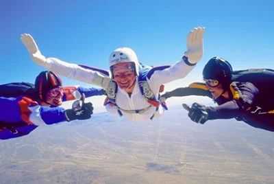 “It was wonderful. I’m a new man. I go home exhilarated.”

President George Bush
After skydiving from 12,500 feet at age 72. He pulled the rip cord at 4,500 feet and floated down to a soft landing. Yuma, Arizona, 25 March 1997. He jumped with eight Army parachutists, but for the first time since 1980 he didn’t have the secret service at his side. They were 'pacing nerviously' on the ground. Quoted in multiple press reports, including front page of The New York Times, 26 March 1997.

Bush’s first jump was 2 September 1944, when he was a Navy pilot forced to leave his burning aircraft over Japanese-held Chichi island. He later made tandam jumps until he was 90 years-old.
