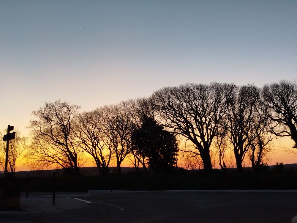 Sunset in the south of France
