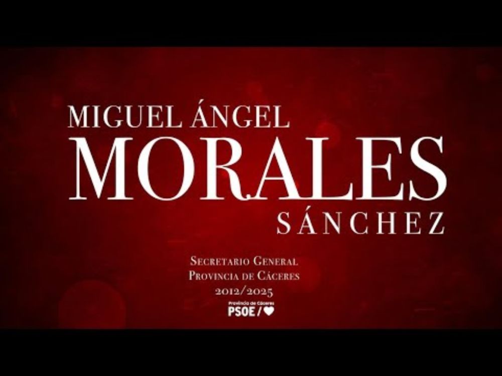 Miguel Ángel Morales, Secretario General PSOE provincia de Cáceres