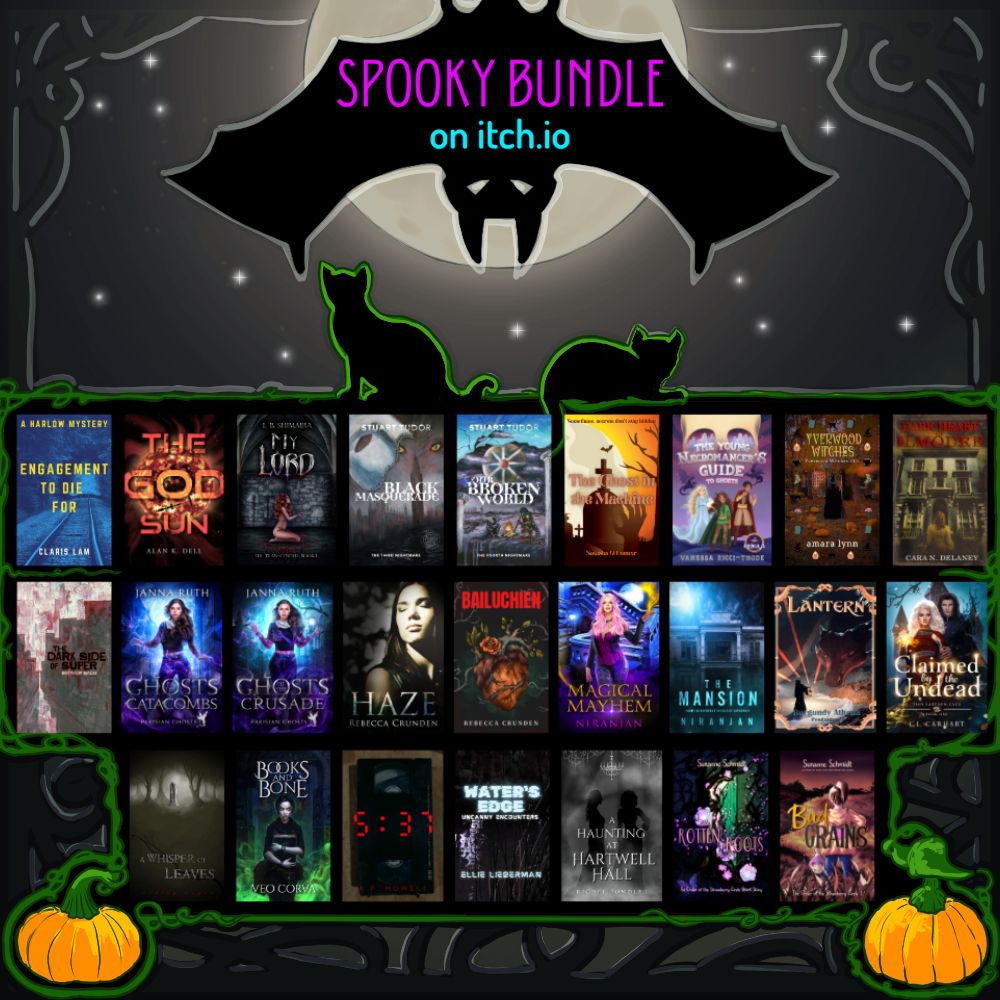 Spooky bundle on itch.io containing indie horror books and novellas. 