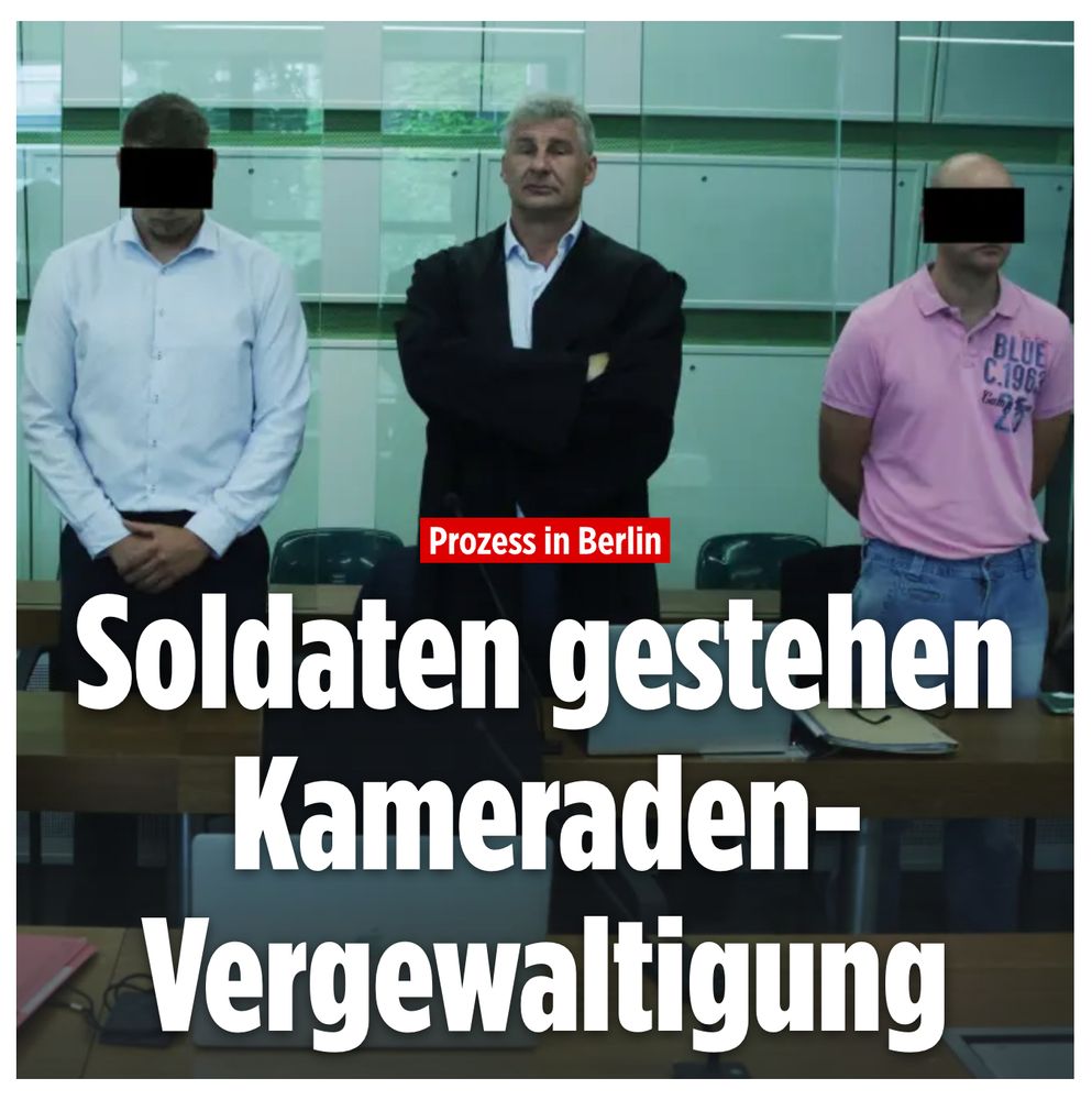 haltdiefressebild
Prozess in Berlin
Soldaten gestehen Kameraden-Vergewaltigung