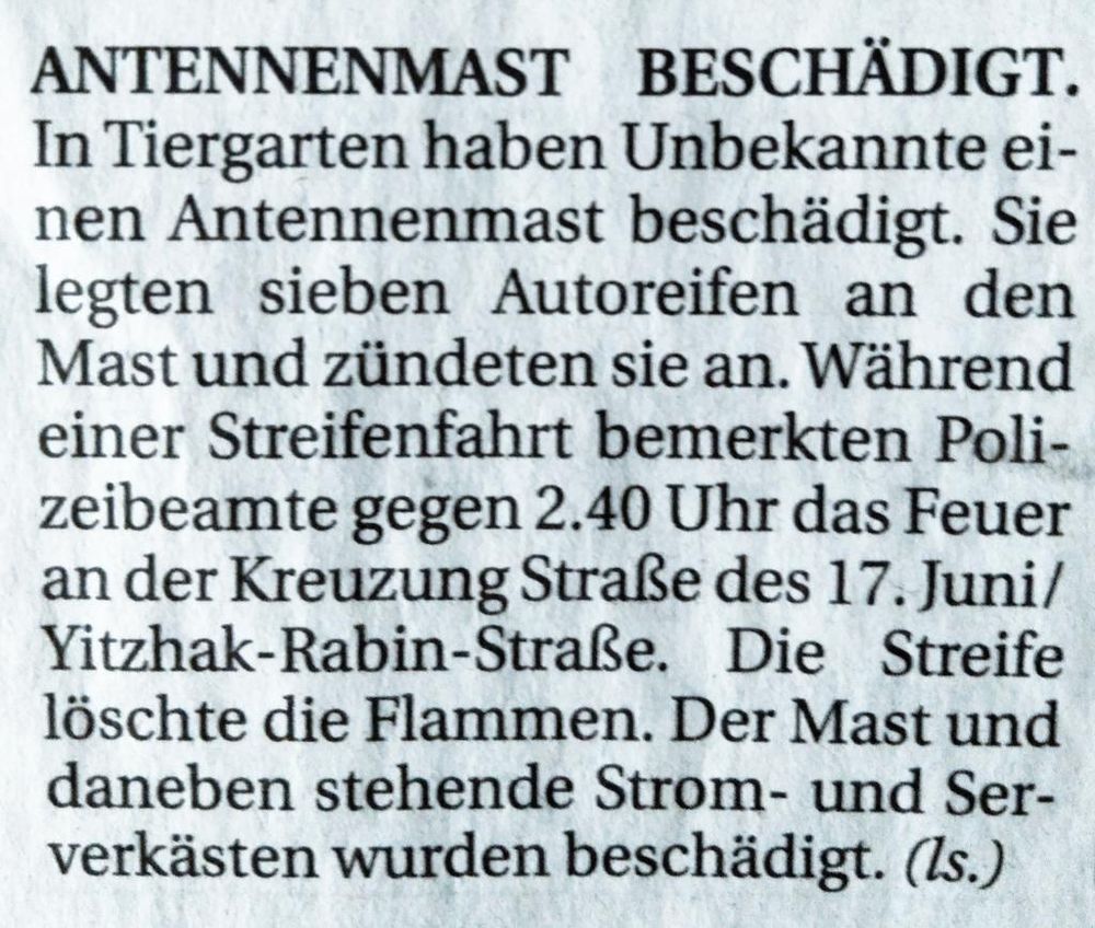 Scan des Artikels dazu aus der Berliner Zeitung 