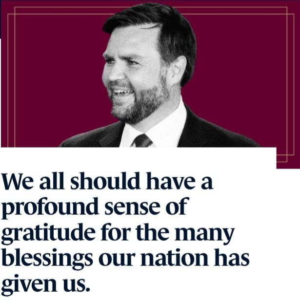 JD Vance ranting about gratitude at Claremont